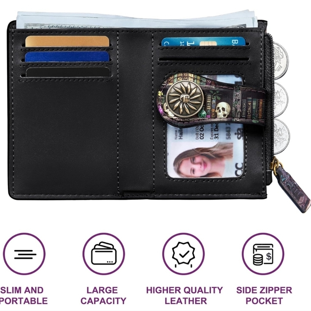 Colorful Book-Themed Wallet - Picture 2 of 7